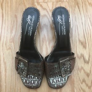 thumbnail image 2 of Donald J Pliner Lisa Ilyna Rock Cork Lace-Up Slingback Heels 10 2 of 10